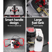 Load image into Gallery viewer, Giantz 80CC Post Hole Digger Motor Only Petrol Engine Red
