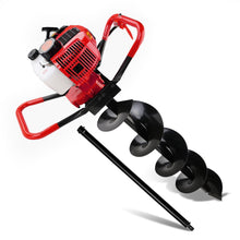 Load image into Gallery viewer, Giantz 80CC Post Hole Digger 200mm Petrol Drill Extension Bits Auger
