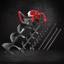 Load image into Gallery viewer, Giantz 80CC Petrol Post Hole Digger Extension Auger Bits Kit
