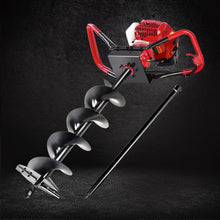 Load image into Gallery viewer, Giantz 66CC Post Hole Digger 200mm Petrol Drill Extension Auger Bits
