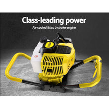 Load image into Gallery viewer, Giantz 80CC Post Hole Digger 300mm Petrol Drill Auger Extension Bits
