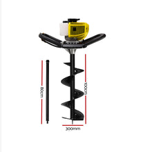 Load image into Gallery viewer, Giantz 66CC Petrol Post Hole Digger Drill Auger Borer Fence Earth Power
