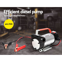 Load image into Gallery viewer, Giantz 12V Diesel Transfer Pump Extractor Oil Fuel Electric Bowser Auto Display
