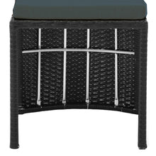 Load image into Gallery viewer, Gardeon 3 Piece PE Wicker Outdoor Table and Chair Set - Black
