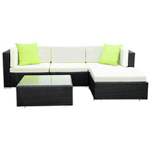 Load image into Gallery viewer, Gardeon 5-Piece Outdoor Sofa Set Wicker Couch Lounge Setting Cover
