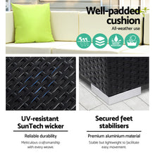 Load image into Gallery viewer, Gardeon 5-Piece Outdoor Sofa Set Wicker Couch Lounge Setting Cover
