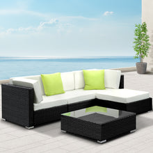 Load image into Gallery viewer, Gardeon 5-Piece Outdoor Sofa Set Wicker Couch Lounge Setting 4 Seater
