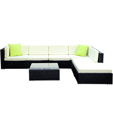 Load image into Gallery viewer, Gardeon 7-Piece Outdoor Sofa Set Wicker Couch Lounge Setting 6 Seater
