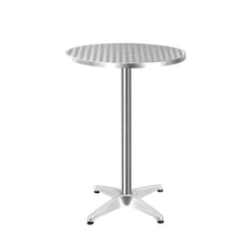 Load image into Gallery viewer, Gardeon Aluminium Adjustable Round Bar Table - Silver
