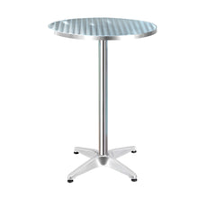 Load image into Gallery viewer, Gardeon Outdoor Bar Table Aluminium Dining Table Round 70CM
