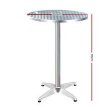 Load image into Gallery viewer, Gardeon Outdoor Bar Table Aluminium Dining Table Round 70CM
