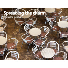 Load image into Gallery viewer, Gardeon Outdoor Bar Table Adjustable Aluminium Round 70/110cm
