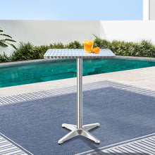 Load image into Gallery viewer, Gardeon Outdoor Bar Table Adjustable Aluminium Square 70/110cm
