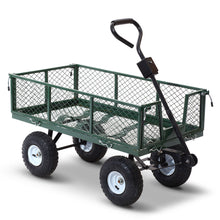Load image into Gallery viewer, Gardeon Mesh Garden Steel Cart - Green
