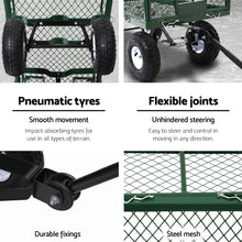 Load image into Gallery viewer, Gardeon Mesh Garden Steel Cart - Green
