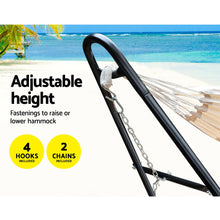 Load image into Gallery viewer, Gardeon Hammock Bed with Steel Frame Stand - Cream
