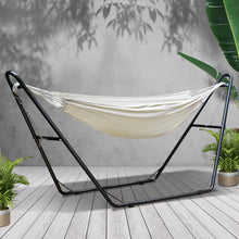 Load image into Gallery viewer, Gardeon Hammock Bed with Steel Frame Stand - Cream
