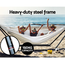 Load image into Gallery viewer, Gardeon Hammock Bed with Stand Outdoor Camping Hammocks Steel Frame
