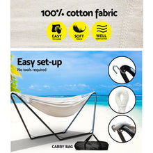Load image into Gallery viewer, Gardeon Hammock Bed with Stand Outdoor Camping Hammocks Steel Frame
