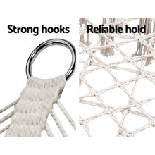 Load image into Gallery viewer, Gardeon Hammock Chair Outdoor Portable Camping Hammocks 2 Person Cream
