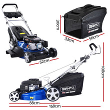 Load image into Gallery viewer, Giantz Lawn Mower Self Propelled 4 Stroke 22&quot; 220cc Petrol Mower Grass Catch
