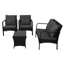 Load image into Gallery viewer, Gardeon Outdoor Sofa Set Lounge Setting Wicker Table and Chairs Garden Patio Furniture
