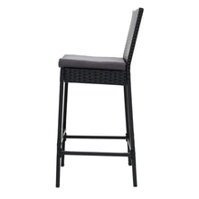 Load image into Gallery viewer, Gardeon 4-Piece Outdoor Bar Stools Dining Chair Bar Stools Rattan Furniture
