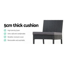 Load image into Gallery viewer, Gardeon 4-Piece Outdoor Bar Stools Dining Chair Bar Stools Rattan Furniture
