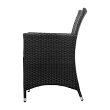 Load image into Gallery viewer, Gardeon Outdoor Furniture Wicker Chairs Bar Table Cooler Ice Bucket Patio Coffee Bistro Set
