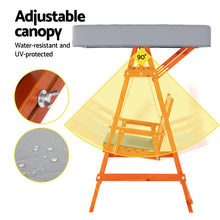 Load image into Gallery viewer, Gardeon Swing Chair Wooden Garden Bench Canopy 2 Seater Outdoor Furniture
