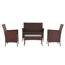 Load image into Gallery viewer, Gardeon 4-piece Wicker Outdoor Set - Brown
