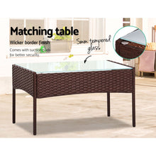 Load image into Gallery viewer, Gardeon 4-piece Wicker Outdoor Set - Brown
