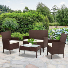 Load image into Gallery viewer, Gardeon 4-piece Wicker Outdoor Set - Brown
