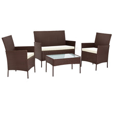 Load image into Gallery viewer, Gardeon Garden Furniture Outdoor Lounge Setting Rattan Set Patio Storage Cover Brown
