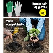 Load image into Gallery viewer, GIANTZ Power Garden Auger Small Earth Planter 75 X 300MM Black
