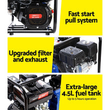 Load image into Gallery viewer, Giantz Petrol Water Pump 3&quot; High Flow Transfer Fire Fighting Irrigation
