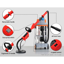 Load image into Gallery viewer, Giantz 800W Drywall Sander Plaster Wall Board Dust
