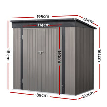 Load image into Gallery viewer, Giantz Garden Shed Sheds Outdoor Storage 1.95x1.31M Steel Workshop House Tool
