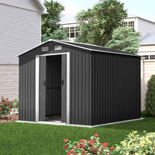 Load image into Gallery viewer, Giantz Garden Shed 2.58x3.14M w/Metal Base Sheds Outdoor Storage Workshop Shelter Sliding Door
