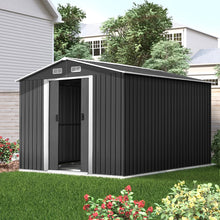Load image into Gallery viewer, Giantz Garden Shed 2.6x3.9M w/Metal Base Sheds Outdoor Storage Workshop Tool Shelter Sliding Door
