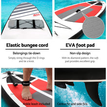 Load image into Gallery viewer, Weisshorn Stand Up Paddle Boards 11&#39; Inflatable SUP Surfboard Paddleboard Kayak Red
