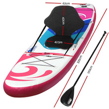 Load image into Gallery viewer, Weisshorn Stand Up Paddle Boards 11&#39; Inflatable SUP Surfboard Paddleboard Kayak Pink
