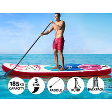 Load image into Gallery viewer, Weisshorn Stand Up Paddle Boards 11&#39; Inflatable SUP Surfboard Paddleboard Kayak Pink
