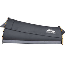Load image into Gallery viewer, Weisshorn Double Swag Camping Swags Canvas Tent Deluxe Dark Grey Large Bag
