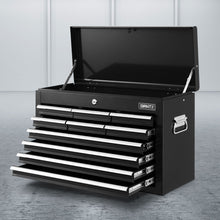 Load image into Gallery viewer, Giantz 10 Drawer Tool Box Cabinet Chest Toolbox Storage Garage Organiser Black
