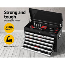 Load image into Gallery viewer, Giantz 10 Drawer Tool Box Cabinet Chest Toolbox Storage Garage Organiser Grey
