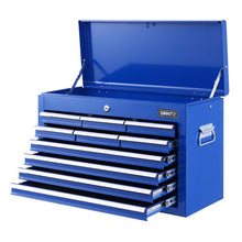 Load image into Gallery viewer, Giantz 10 Drawer Tool Box Cabinet Chest Toolbox Storage Garage Organiser Blue

