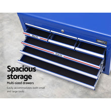Load image into Gallery viewer, Giantz 10 Drawer Tool Box Cabinet Chest Toolbox Storage Garage Organiser Blue

