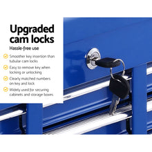 Load image into Gallery viewer, Giantz 10 Drawer Tool Box Cabinet Chest Toolbox Storage Garage Organiser Blue
