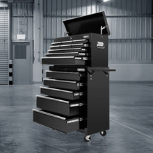 Load image into Gallery viewer, Giantz 14 Drawer Tool Box Cabinet Chest Mechanic Garage Storage Trolley Black
